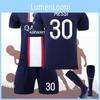Paris Heimtrikot Set Messi 30 Mbappe 7 Neymar 10 Polyester Fußballset