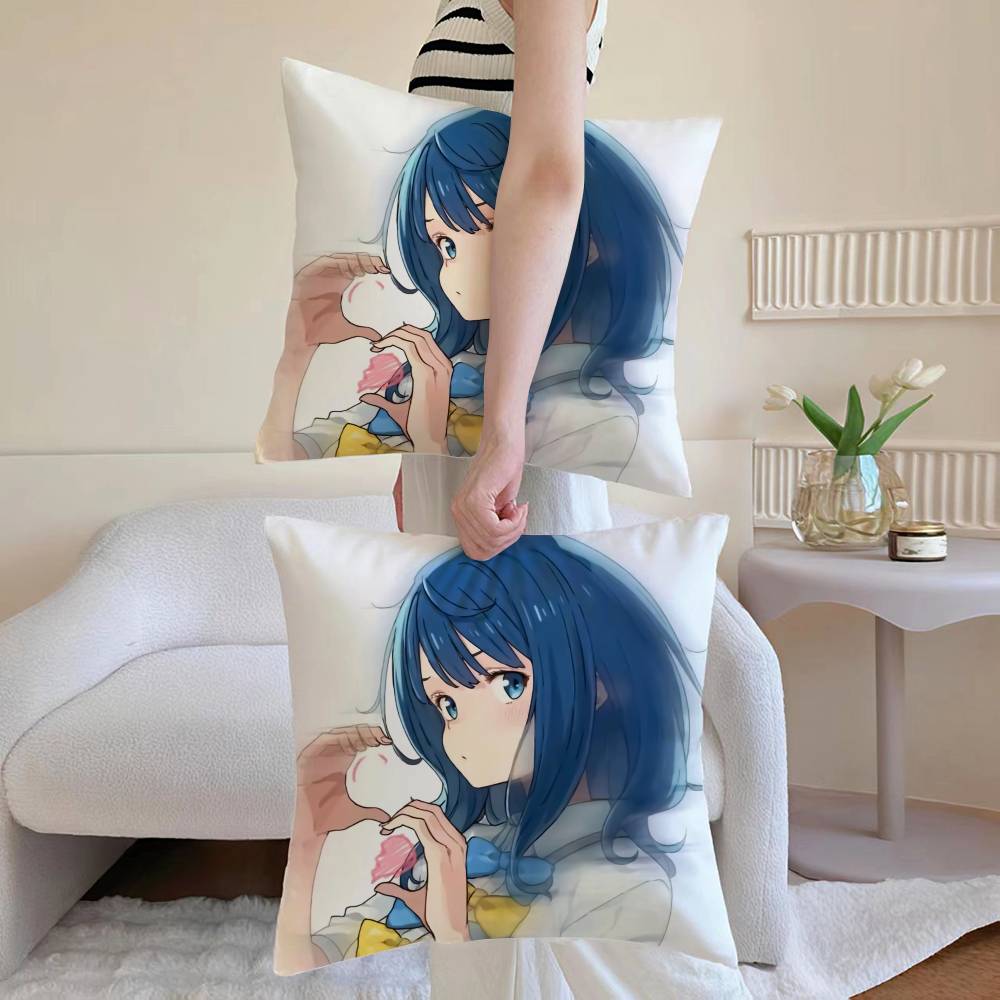 A-Anna Yanami Pillow Case Anti-dustmite Pillowcase Invisible zipper silky Sofa cushion cover