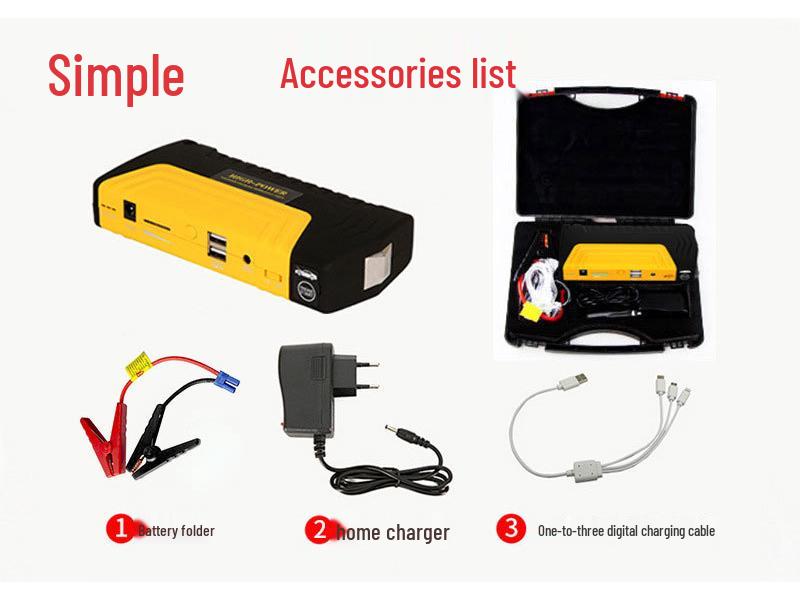 12V Multi-Function Portable Car Jump Starter & Emergency Power Supply