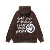 Graffiti Letter Foam Fleece Baggy Sweatshirts Męskie Oversize High Street Casual Hooded Hoodie Unisex Pullover Loose Hoody