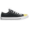 Converse Chuck Taylor All Star Low Smiley Face Men Sneakers Black White Yellow 165578C