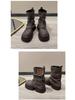 Stylish Women's Thick-Soled Martin Boots - European & American Design, Spring/Autumn 2024