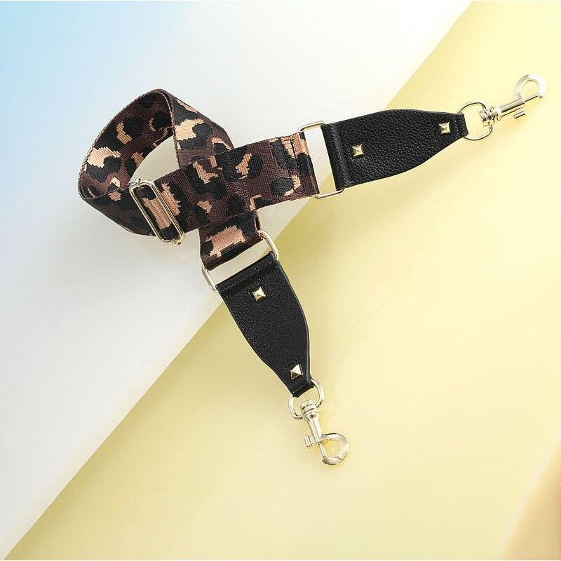 

Zency модний регульований ремінь для сумки Барвистий жіночий шкіряний ремінь Частина аксесуарів для жіночих сумок Наплічний ремінь Пояс колір темно кави