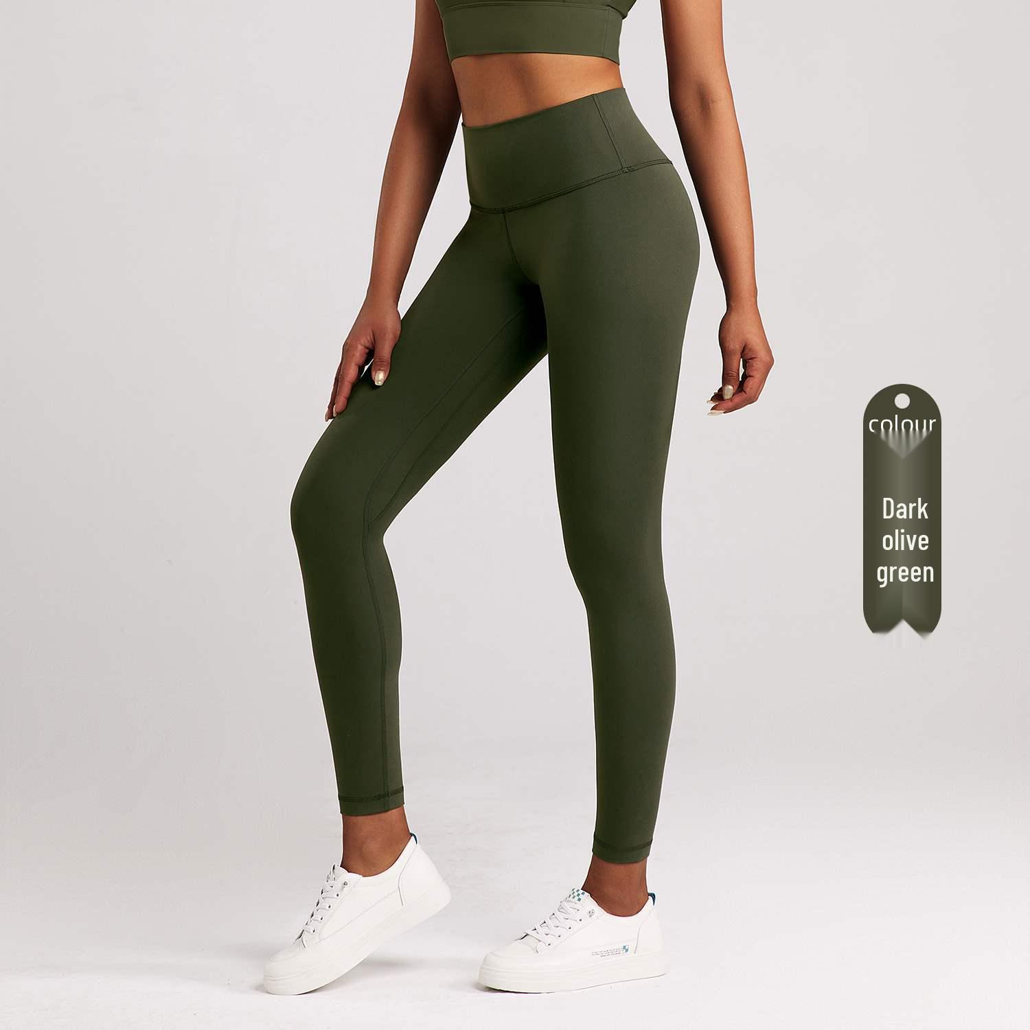 

Athena Lulu Women s High Waist Yoga Pants - Elastic, Nude Feel, Brushed, Hip-Lifting, Running and Fitness Leggings XL