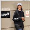 Li Ning Sweatshirts Unisex Schwarz Neu, Mit Fleece gefüttert Rundhalsausschnitt Moderate Normale Passform AWDTB37-12