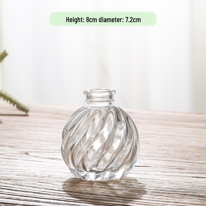 Small French Retro Glass Vase for Flowers and Hydroponics