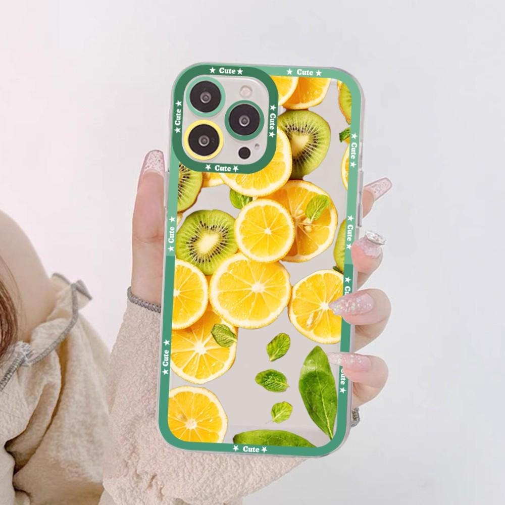 Fruit Lemon Cherry Phone Case For Redmi 7 8 9 A For Redmi Note 5 7 8 9 10 11 Pro Max 4G 5G Funfas
