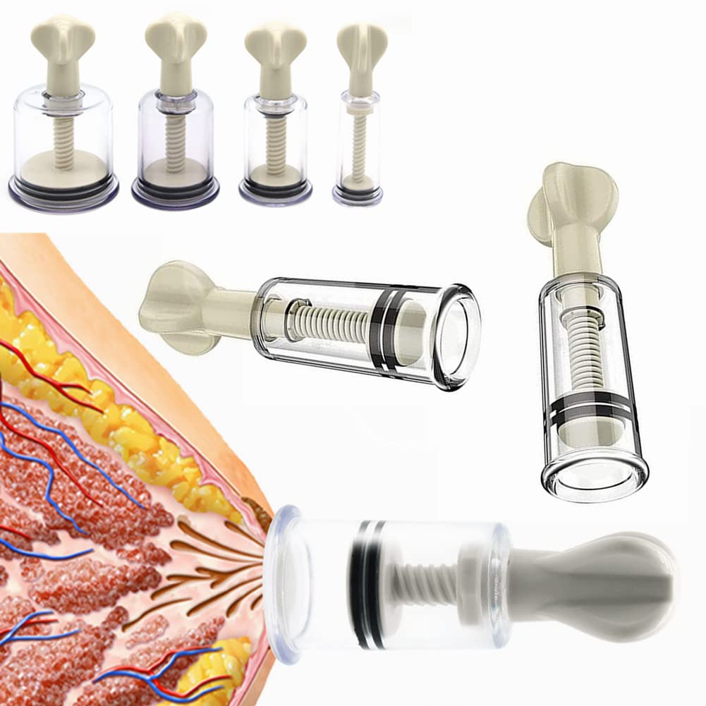

Nipple Suction Device, Manual Breast Pump for Inverted Nipples, Easy to Use at Home, Transparent Nipple Sucker, Improves Breast Massage, Inner