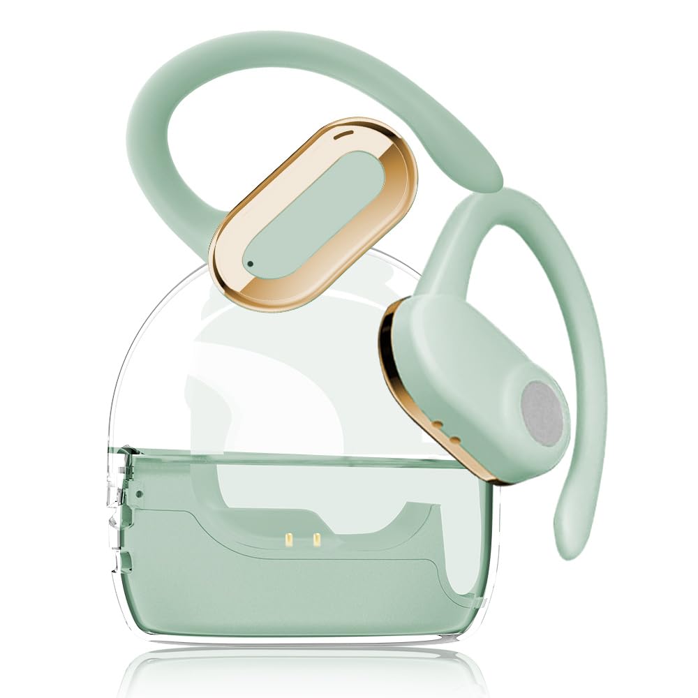 

[New for 2025] SluB True Wireless Earbuds, Bluetooth 5.3 Headset, Air Conduction Earbuds, Ear-Hook, Hi-Fi Sound Quality, Easy Operation, Wireless,