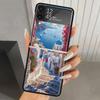 Griechenland Im Sommer Santorini Harte PC Handyhülle Für Samsung Galaxy Z Flip 7 6 5 4 3 Schwarz ZFlip7 ZFlip6 Flip5 Flip4 Flip3 5G Druck