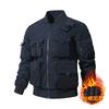 Mens Vintage Pilot Jacket With Multiple Pockets Waterproof Windproof Utility Outerwear Casual Wear