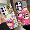 Phone Cover Case for Samsung Galaxy S26 S25 S23 S21 S25Edge S24 FE S22 Ultra S20 FE Note 20 Ultra Cra-yons Shin-chans