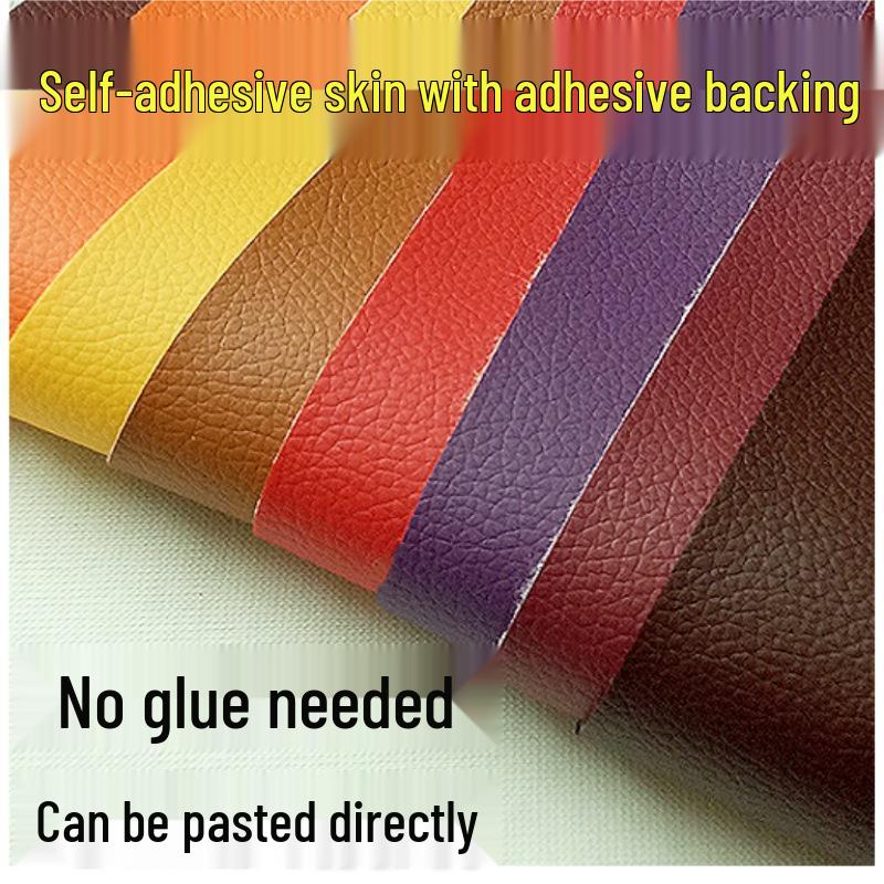 Patch Gros Autoadeziv din Piele PU cu Granulație Litchi pentru Canapele, Paturi și Interioare Auto