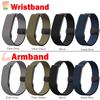 New Nylon Weave Arm Band for Google Fitbit Air Bicep Bands Fitness Tracker Band Magnetic Wristband for Google Fitbit Air Strap