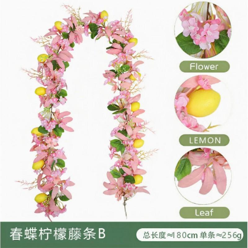 Artificial Lemon Vine Decor Home Dining Table Wedding Party Centerpiece PE Simulation