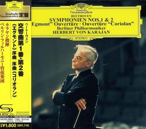 

CD KARAJAN - Beethoven: Symphonies No. 1 & No. 2 UCCG2051 Japan Classical Used