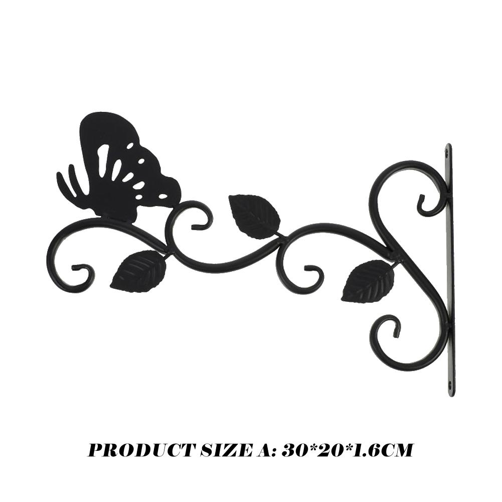 Bitki Braketleri Asılı Çiçek Saksısı Sepet Çiçek Sepeti Tutucu Rustik Stil Metal Braket Askısı Geniş Taban Bitki İçin Hava Koşullarına Dayanıklı