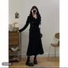 Plus Size Womens Corduroy Suit Set - Elegant Two-Piece Outfit Winter Stylish Office Chic With Beaded Detail