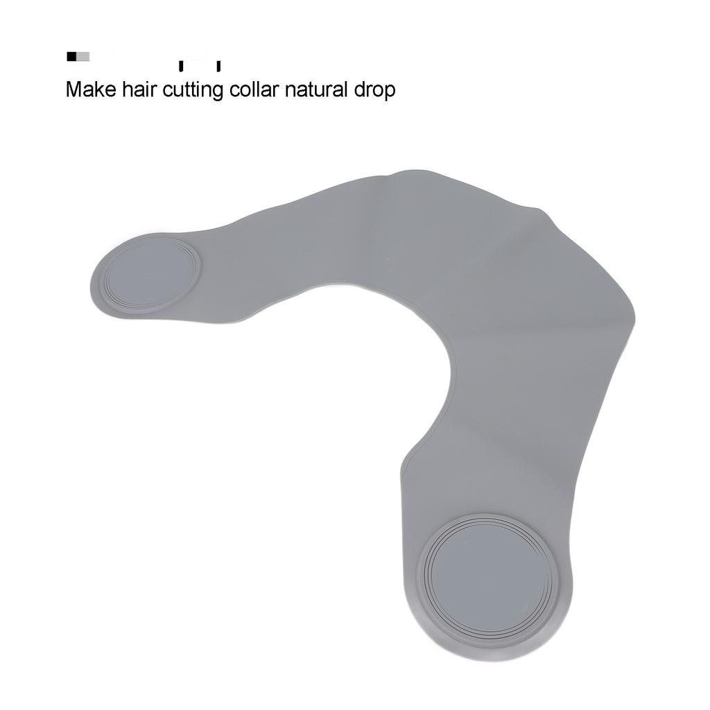 Haircut Neck Collar Soft Silicone Waterproof Hair Coloring Dyeing Neck Shawl Wrap for Barber Shop