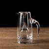 ZISIZ Handleless Decanter Set with Gold Scale & Shot Glasses