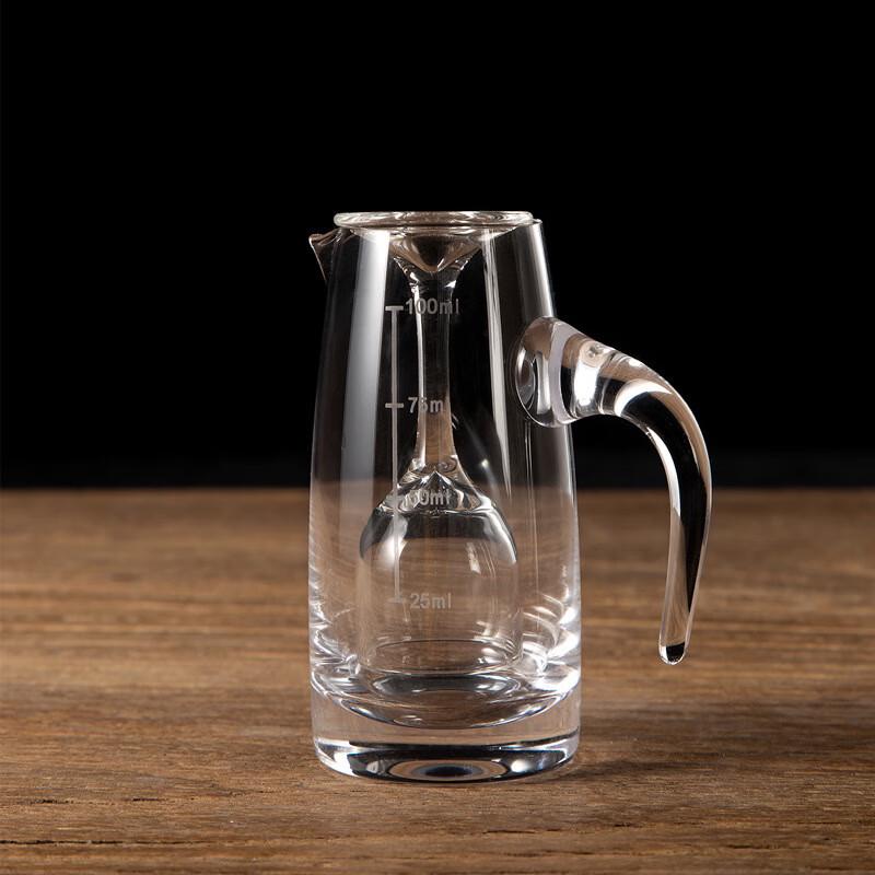 ZISIZ Handleless Decanter Set with Gold Scale & Shot Glasses