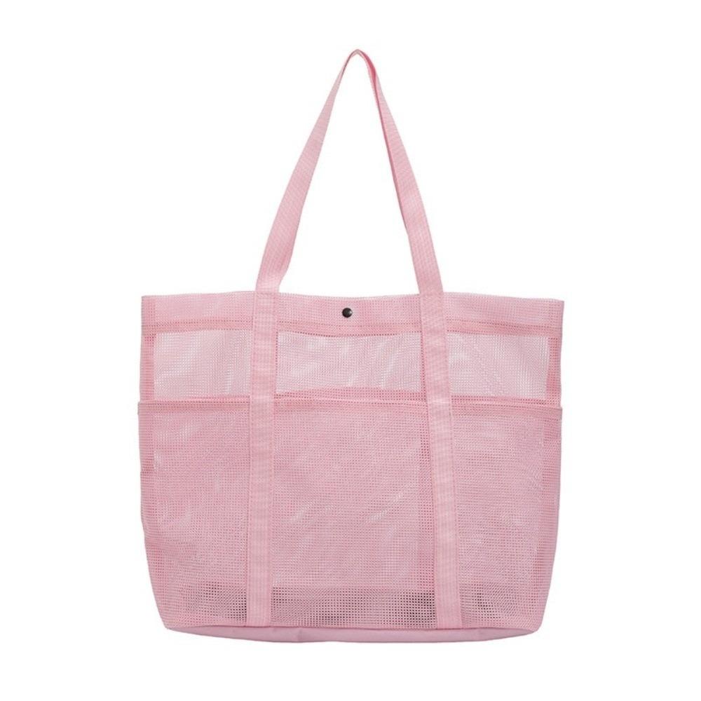 Lightweight Mesh Beach Bag Foldable Toiletries Organizer Fashion Toiletry Storage Bag Seaside