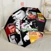 Elvis Presley's Iconic Style Automatic Umbrella with 8-Rib Foldable Design All-Season Use Fashionable Perfect Gift for Friends & Family