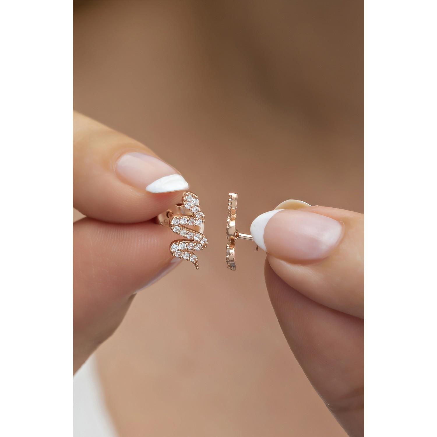 

Серьги-змеи из стерлингового серебра 925 пробы