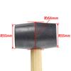 Takagi M&M Rubber Hammer Wooden Handle Black 1P