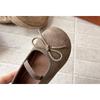 Girls Bow Princess Shoes Soft Sole Low Top Matte Leather Shoes