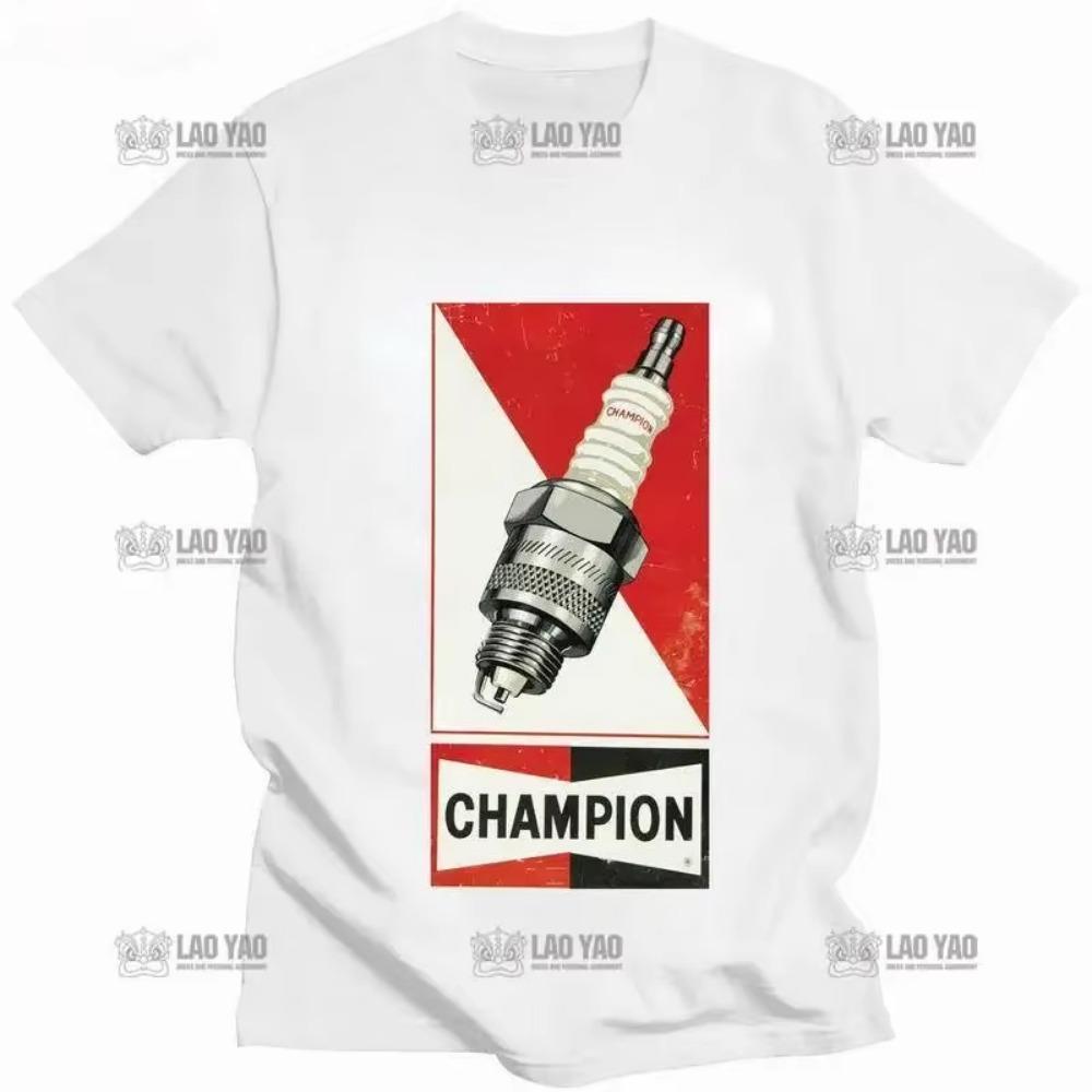 Vintage tričko s V8 motorem pro muže Letní tričko s krátkým rukávem Topy Napájení DIY Trička streetwear