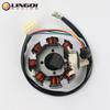 LINGQI RACING Motorrad Generator Magneto Stator Spule 8 Pole 5 Drähte Für Motobike Modifikation 150cc 250cc Motocross ATV