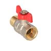 Nickel-plated Ball Valve with Aluminum Butterfly Gland (MAl) (version N