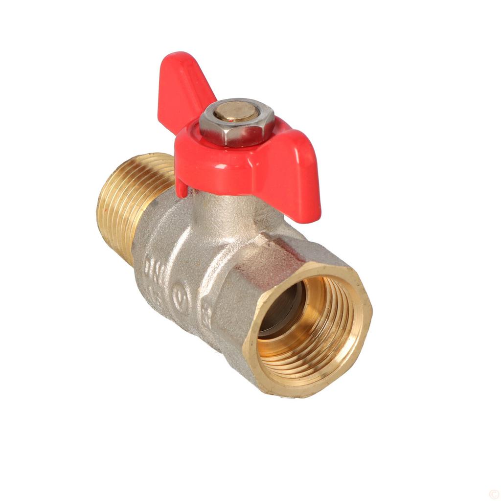 Nickel-plated Ball Valve with Aluminum Butterfly Gland (MAl) (version N