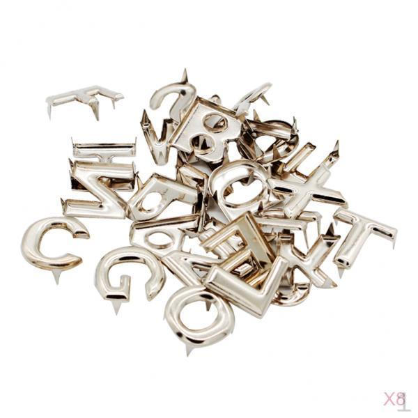 

208 шт. Готические панк буквы Металлические когти Шипы Заклепки Аксессуары для кожевенного ремесла