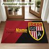 Crystal Velvet Square Rug Custom NameStoke City FC Pattern Non Slip Home Floor Decor Rug