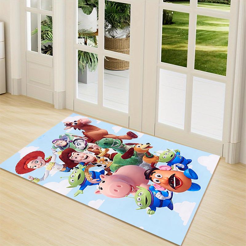 Toy Story Characters Carpet Rug Soft Washable Antislip Home Living Room Sofa Mats Personalized Christmas Rug