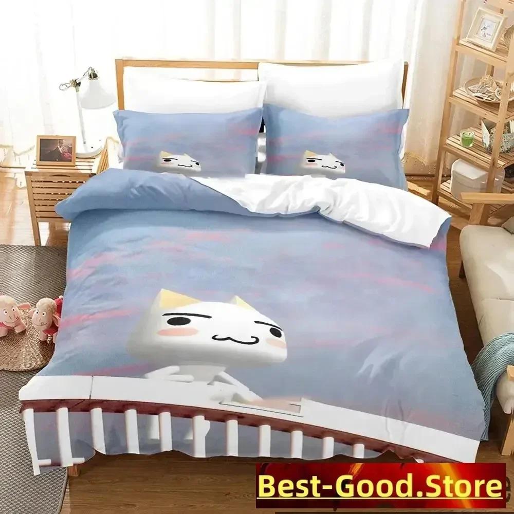 Druk 3D Toro Inoue Anime Doko Demo Issyo Zestaw Pościeli Chłopcy Dziewczęta Rozmiar Twin Queen King Poszwa na Kołdrę Poszewka Poduszka Łóżko chłopcy Dorosły