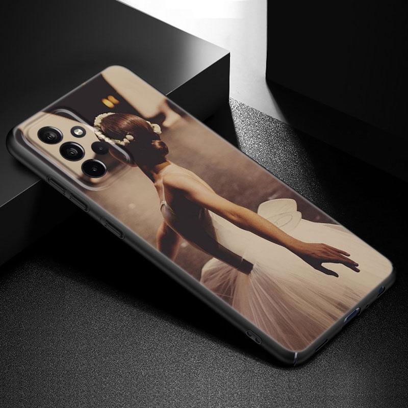 Ballet Dancer Phone Case For Samsung Galaxy A21 A30 A50 A52 S A13 A22 A32 A33 A53 A73 5G A11 A12 A31 A51 A70 A71 A72 Black Cover