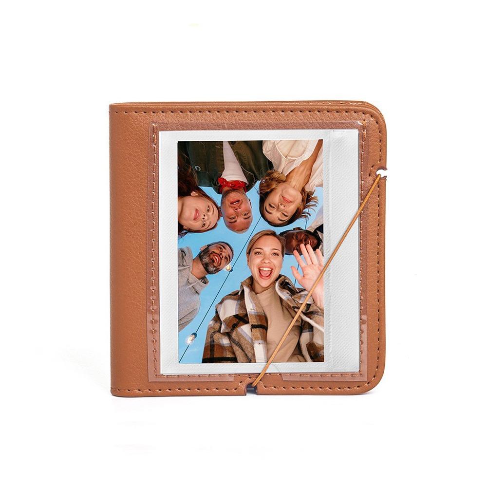 

Альбом для хранения фотографий билетов в кино, органайзер для карточек для Fujifilm Instax W300/W400, бытовой коричневый