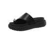 thick-soled metal-toed slippers women's shoes summer new vacation travel beach shoes wear cool slippers