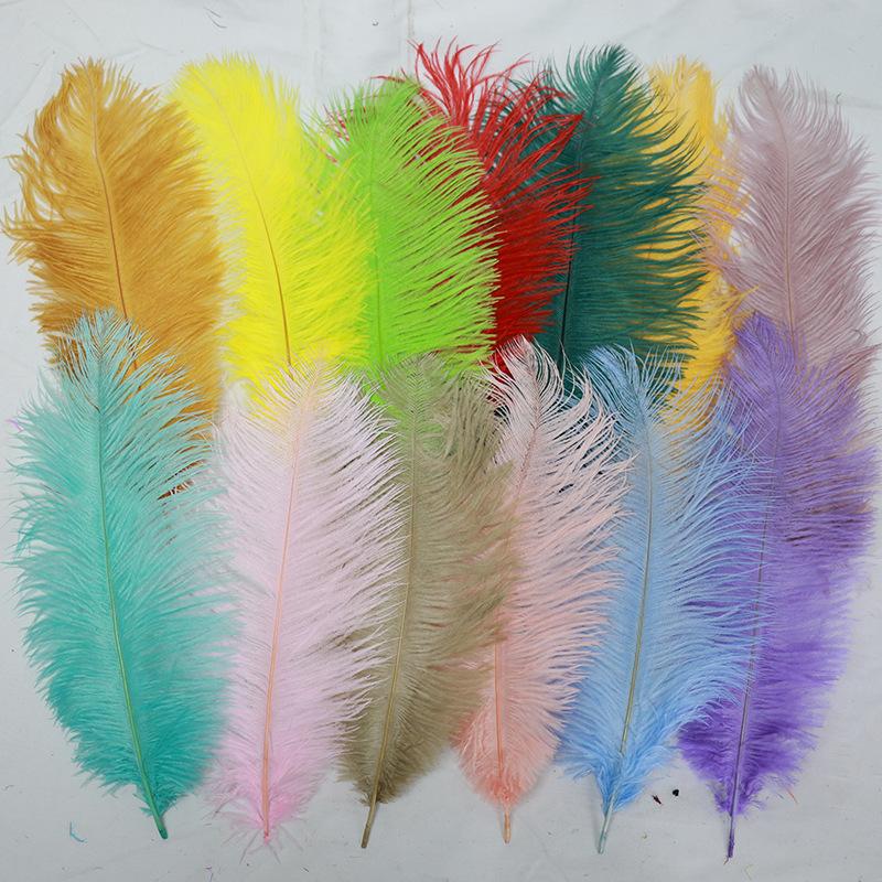 Ostrich Feathers 30-35Cm Wedding Road Guide Table Flower Ornament Ostrich Hair Decorative Clothing Accessories Diy