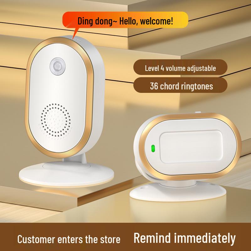 Sensor Store Entrance Alert: Welcomer Anti-theft Alarm and Split Doorbell for Supermarkets.