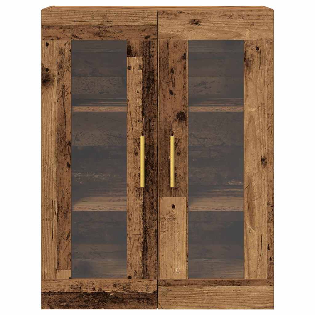 Wall Cabinet Reclaimed Wood Look 69.5 x 34 x 90 cm Engineered Wood