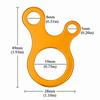 20 Pcs Durable Aluminum Alloy Rope Tensioner 3 Holes Lightweight Guy Line Adjuster Cord Tightener Camping