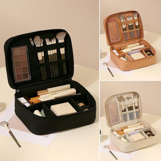 Reise-Kulturtasche für Damen Groß Wasserdicht Oxford-Gewebe Kosmetik-Organizer-Tasche mit Griff