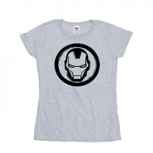 Marvel Womens/Ladies Iron Man Chest Logo Cotton T-Shirt