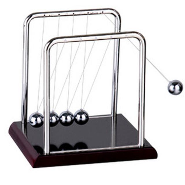 1 Piece Early Fun Educational Desk Toy Gift Newtons Cradle Steel Balance Ball Physics Science Pendulum Desk Decration T0427 P30