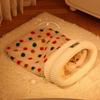 Halbgeschlossener Katzenschlafsack Warmer Katzentunnel Nest Langlebiges Katzen-Taschennest Apartment