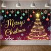 Snowflake Banner Sparkling Star Xmas Banner Christmas Ornament Banner Festive For Christmas Party Family Gathering Mall